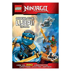LEGO Vježbenica Ninjago Priprema, pozor, lijepi! 220 naljepnica