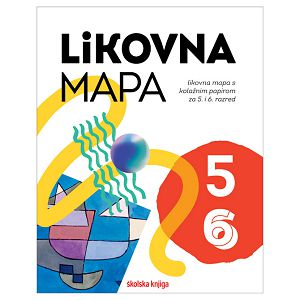 LIKOVNA MAPA+Kolaž papir, Umjetnost i ja 5i6r ŠK NOVO