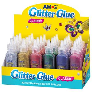 Ljepilo Glitter Amos 22ml 1kom GCL22D24, srebrna boja