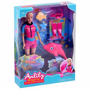 Lutka Anlily plivačica s delfinom 241699