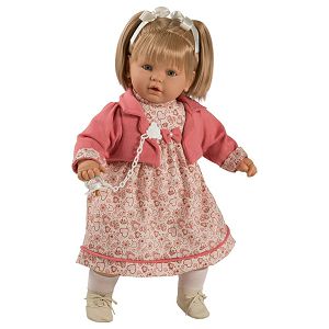 Lutka Berbesa Bambola 62cm u haljini sa srcima 068242