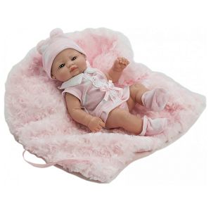 Lutka Berbesa Mini recien nacido vestido roza 27cm 2504R1 068044
