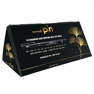 Marker Uni Pin Gift set pin0.03/pin0.05/01/02/03/04/05/06/07/08/09/1.0/1.2/pinbr