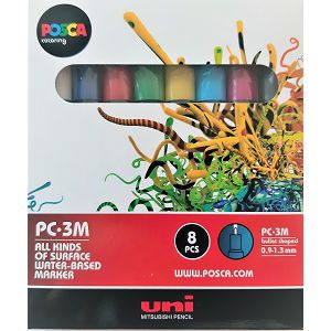 Marker Uni Posca PC-3M 8/1 za hobby i art, vodootporan, 0.9-1.3mm