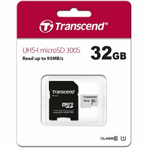 MEMORY CARD SD 32GB micro SDHC, Class 10,Transcend, 95MB/s