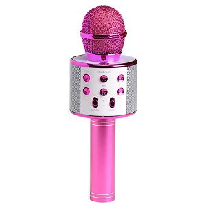 Mikrofon za karaoke bežićni,USB,sa zvučnikom Denver KMS-20,rozi 068683