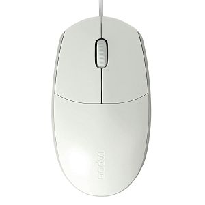 Miš Rapoo N100, 1600dpi, USB, žičani, bijeli