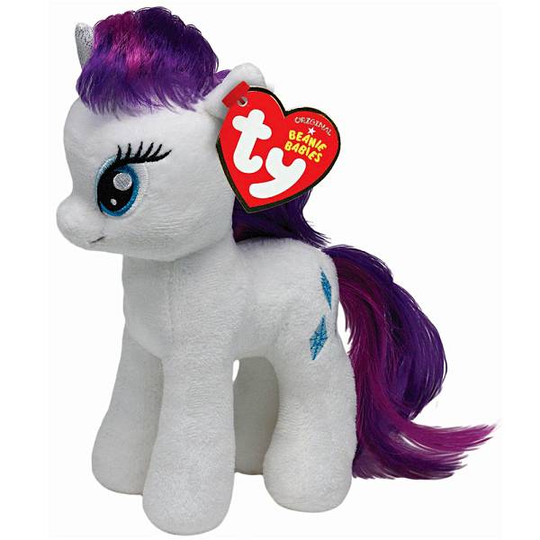 My Little Pony Rarity Hasbro TY plišani bijela/ljubičasta 18cm
