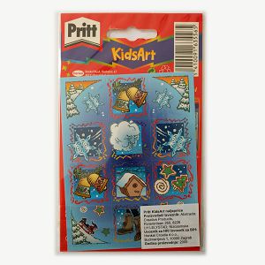 Naljepnice glitter božićne 2 lista Pritt KidsArt Henkel