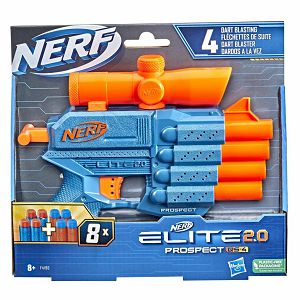 Nerf Pištolj Elite 2.0 Prospect QS-4 sa spužva.mecima 8/1 F4190EU4 Hasbro 948031