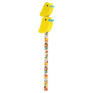 Olovka drvena s ukrasnom gumicom Three Little Birds Kori Kumi 707KK01