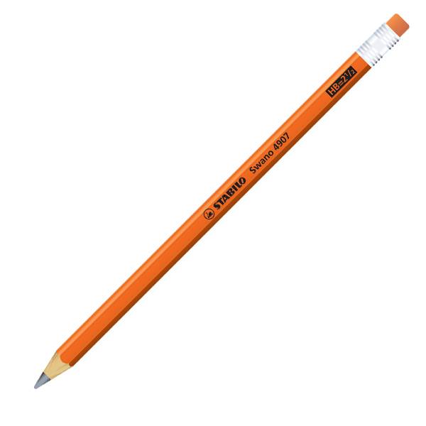 Olovka grafitna s gumicom Stabilo Neon 4907 HB narančasta