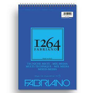 Papir Fabriano 1264 Mix Media A4,300gr/30L spiralni top side 19100643