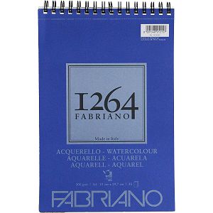 Papir Fabriano 1264 Watercolour A4,300gr/30L spiralni top side 19100649 212157