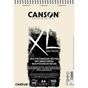 Papir slikarski za crtanje Sand Grain natural A4 160gr/40Lista Canson XL