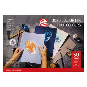 Blok za različite tehnike Toned Mix Cold A4 180gr/50Lista Talens Bristol
