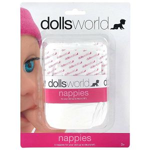 Pelene za lutku 5/1 za interaktivne bebe koje piju i mokre dollsworld 087152