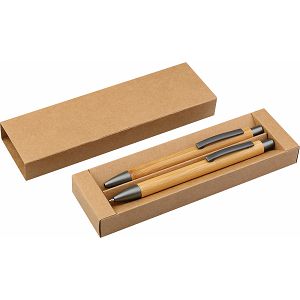 Pisaći set Bamboo Kemijska olovka + tehnička, u poklon kutiji 061892