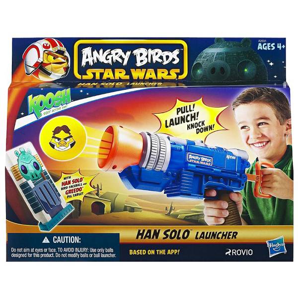 Pištolj Angry Birds + spužvaste loptice + meta Hasbro