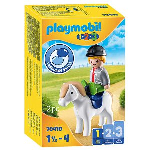Playmobil kocke 1.5-4god.Dječak s ponijem 70410