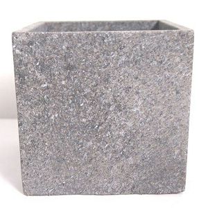 POSUDA CEMENTNA 11.5x11.5x11cm kocka, siva granit 212796