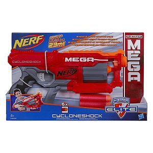 Puška sa spužvastim mecima 6/1 Mega CycloneShock N-STRIKE ELITE Nerf Hasbro