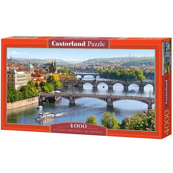 Puzzle 4000 Castorland C-400096 Vltava Bridges in Prague