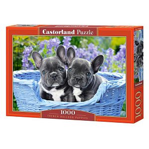 Puzzle Castorland 1000kom Štenci francuskog buldoga C104246-2