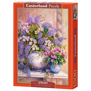 Puzzle Castorland 1500kom Lila cvijeće
