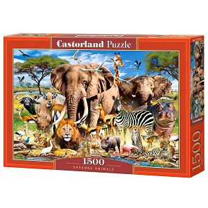 Puzzle Castorland 1500kom Životinje Savane C-151950-2