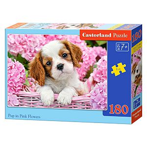 Puzzle Castorland 180kom Psić u cvijeću 018185
