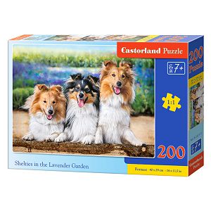 Puzzle Castorland 200kom Psi u polju lavande 222117