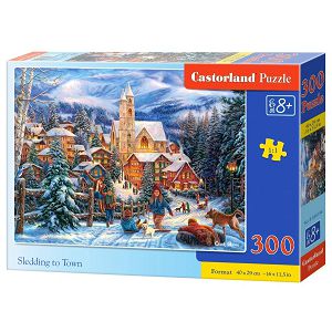 Puzzle Castorland 300kom Sanjkanje do grada B-030194