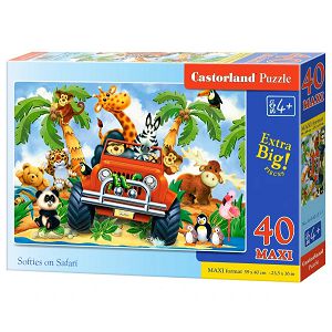 Puzzle Castorland 40kom Maxi,Životinje na Safariu B-040131-1