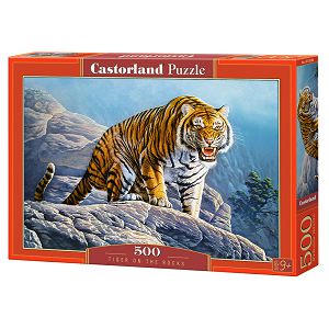 Puzzle Castorland 500kom Tigar na stijeni 053346