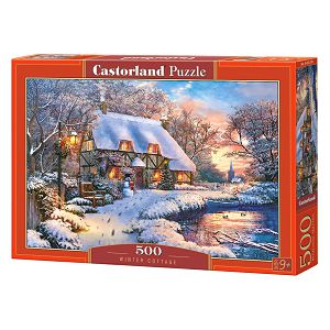 Puzzle Castorland 500kom Zimska koliba 053278