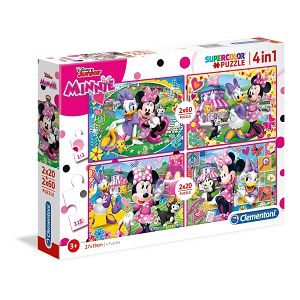 PUZZLE CLEMENTONI Disney Minnie 4/1 2x20komada+2x60komada 076154