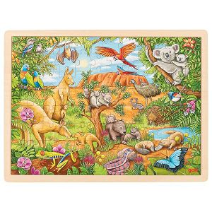 Puzzle drvene australske životinje Goki 574419