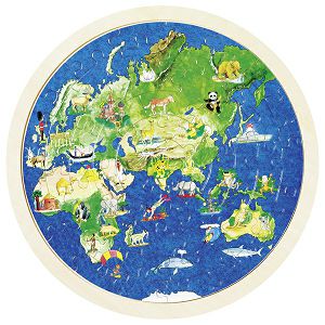 PUZZLE DRVENE karta svijeta Goki 576666