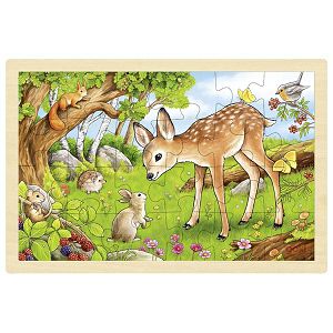 Puzzle drvene Šumske životinje Goki 573252