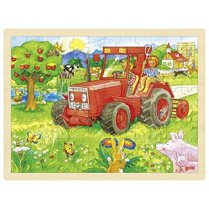 PUZZLE DRVENE traktor 96/1 Goki 576550