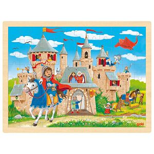 Puzzle drvene Viteško dvorac Goki 573351