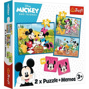 Puzzle Trefl 2u1 Disney Mickey i prijatelji 30/48kom+memo kartice 933444