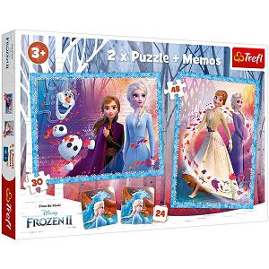 PUZZLE TREFL Frozen 2u1 30/48 + igra memorije 24kom