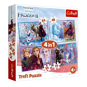 PUZZLE TREFL Frozen II 4u1 35/48/54/70kom
