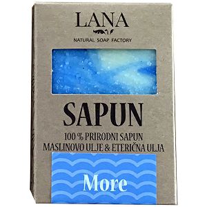 SAPUN MORE prirodni, veliki u kutiji 100gr LANA NATURAL - Hrvatski proizvod