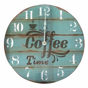 Sat zidni okrugli Coffee Time 30cm 097915