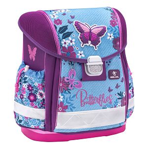Školska torba Belmil classy jeans butterfly 403-13