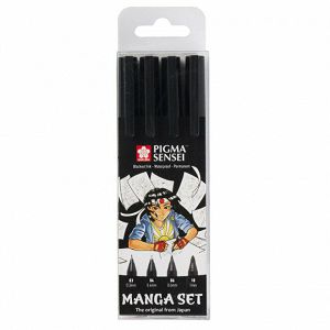 Slikarska olovka Sakura Pigma Manga set, Sensei 4/1 397630