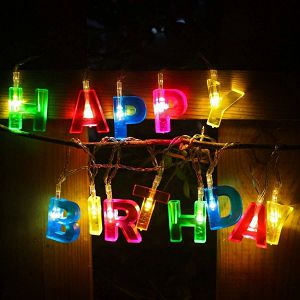 Slova LED svijetleća Happy Birthday na baterije 172613